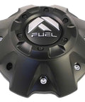 Matte Black Center Cap for 5 to 6 Lug Wheels, Flat Black Finish With Chrome Rivets, 7.875 Inch Diameter And 1.875 Inch Height, Part 1001-63