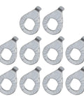 M8 M10 Steel Flange Washers Kit For E Bike Hub Axle And Scooter Fastening, 10 Piece Set, silver steel washers shown front view