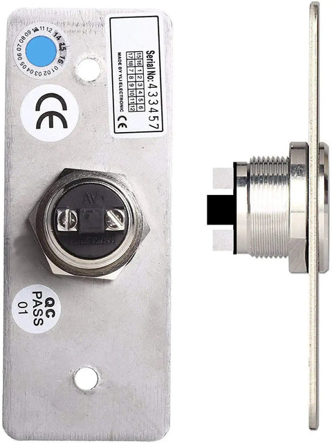 Back side of 2.4GHz WiFi Remote Access Control System With 600Lb Magnetic Door Lock Kit circuit board and mounting parts visible.