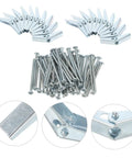 Heavy Duty Drywall Toggle Bolts Kit With Wing Nut Anchors For Oven And Microwave Mounts, 60 Piece High Weight Capacity Mounting Hardware Set, Rock Solid Locking Fasteners And Zinc Plated Steel Construction, zinc plated steel bolts and wing nut anchors