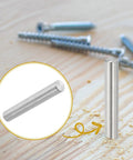 Tough As Nails 8mm X 60mm Stainless Steel Dowel Pins 6 Pack Heavy Duty Shelf Support Rods Rust Free Metal Fasteners For Furniture Builds And Cabinet Fixes Stay Locked In on wooden surface