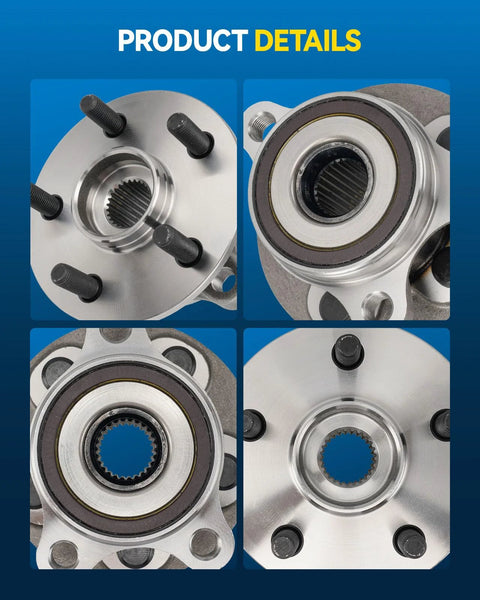 Front Wheel Bearing Hub Assembly 513402 Fits Toyota Corolla 2019-2024, Prius 2016-2022, 5-Lug, 1-Piece Hub Bearing Product