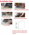 Installation steps for Two Pairs Of 3 Inch Stainless Steel Double Action Swing Door Hinges Self Closing With Adjustable Spring Tension