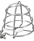 Tough As Nails Stainless Steel Fire Sprinkler Head Guard Protective Cage fits 1/2 and 3/4 inch pipe, tool-free install, silver finish.