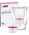 No Fuss 2.7 Liter Water Filter Jug With Magnesium Mineralizer Cartridge For Buttery Smooth Coffee And Tea Flavor Removes Chlorine Lead And Stubborn Limescale Buildup Daily with filter cartridge and box.