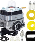 Carburetor Kit For Ryobi 25cc 2 Cycle String Trimmers RY251PH RY252CS RY253SS RY254BC With Air Filter Fuel Line Primer Bulb And Spark Plug Replacement