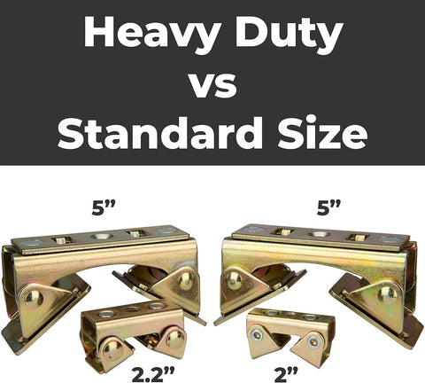 Magnetic V-Pad kit, 4-piece set, zinc-coated metal clamps, front view.