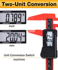 Digital Caliper 6 Inch With Crisp LCD Display Inch And Millimeter Conversion Auto Off Durable ABS Body Handy Precision Tool For DIY