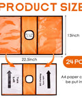Orange Cone Sleeve 24 Pack Replaceable Sign Sleeves For Outdoor Use Caution Warning Signs product size and features