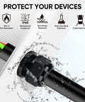 IP68 Waterproof Cable Gland Kit 20 Pieces Nylon NPT Adjustable Connectors showing water protection feature