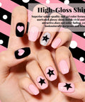 Six 16ml Gel Nail Polish Set With Milk White Pink Black 9D Cat Eye Glitter LED Soak Off Nail Kit For Salon And DIY At Home