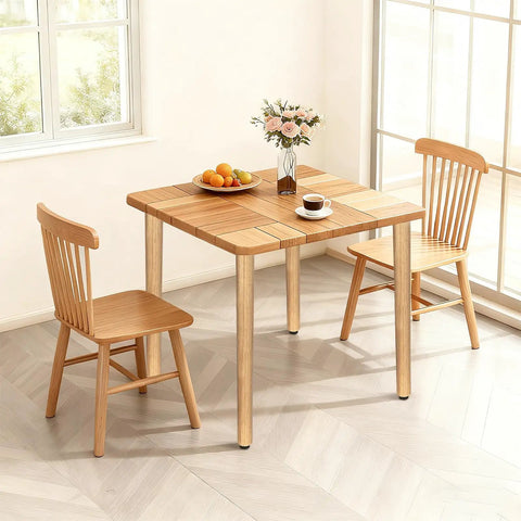 Straight Up Solid 28 Inch Rubber Wood Table Legs Built Tough As Nails For Dining Tables Home Desks And Kitchen Islands in a modern dining setup.