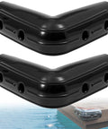 Hella Sturdy Marine Grade Dock Corner Bumpers Boss Level 10 6 Inch inflatable black bumpers for 90 degree angles.