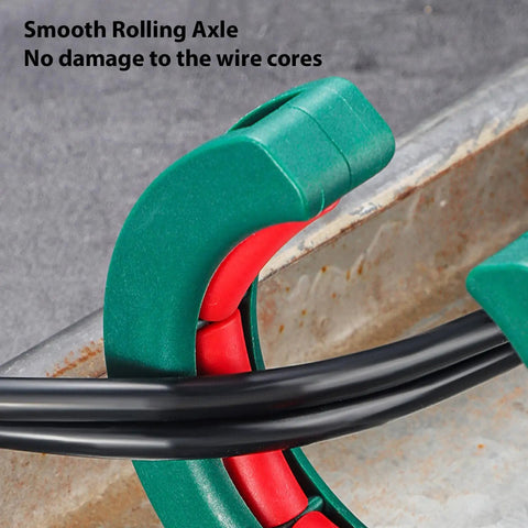 Cable Tray Roller Kit Three Pack 65mm Stainless Steel Clamp Green With Easy Install Mounting And Rolling Axle Design For Quick Wire Guide Adjustment And Flexible Tray Positioning, green cable tray roller guiding wires