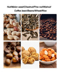 Totally Badass Hella Smooth Electric Coffee Roaster Machine With Nonstick Drum And Smart Thermostat For Roasting Peanuts Cashews Chestnuts Sesame Soybeans And Tea Batches Pretty Sweet with assorted nuts and coffee beans.