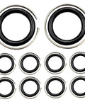 Heavy Duty 10 Sets Wrench Retaining Rings For 1/2 Inch Impact Tools With O Ring Install Kit Durable Plastic Build displayed in a pack.