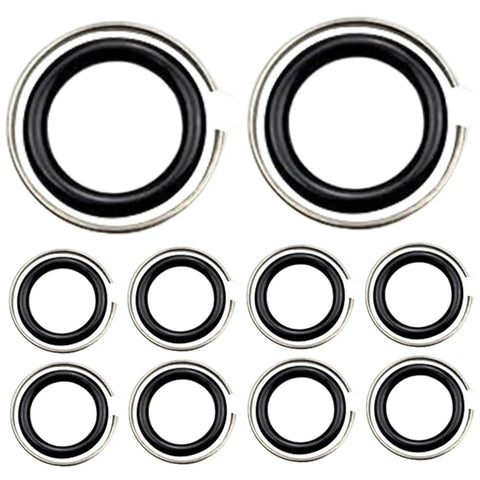 Heavy Duty 10 Sets Wrench Retaining Rings For 1/2 Inch Impact Tools With O Ring Install Kit Durable Plastic Build displayed in a pack.