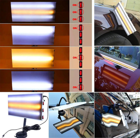 Powerful Paintless Dent Removal Kit with LED Line Board Digital Display Adjustable Power and Time Easy Operation Usage