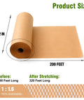 Packing Paper For Moving And Shipping, 12 Inch By 200 Foot Wrapping Paper For Glassware And Fragile Items, Tearable No Tape Needed