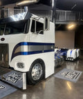 Texas Metal Blue Pearlescent Basecoat Auto Paint Gallon Includes Slow Thinner Ready Mix Formula For Vehicle Wraps Bangers Show Cars Pro Restos With Zero Candy Needed displayed on a custom truck.