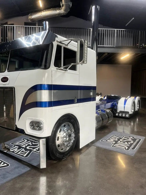 Texas Metal Blue Pearlescent Basecoat Auto Paint Gallon Includes Slow Thinner Ready Mix Formula For Vehicle Wraps Bangers Show Cars Pro Restos With Zero Candy Needed displayed on a custom truck.