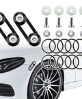 12 Piece Quick Release Front Bumper Clips Set Black Durable Plastic Fasteners for Easy Install on Vehicle