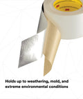 Aluminum Foil Tape 1558HT White For Cold Weather Grip High Tack 2.83 Inch By 50 Yard Five Mil Pack Of One in weathering conditions