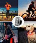 Clip On Safety Light For Night Running And Cycling With Five Modes for runners, cyclists, dogs, and hikers in urban settings.