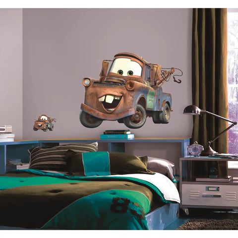 Pixar Cars Mater Peel And Stick Giant Wall Decal For Kids Room, Easy Peel And Stick, Removable And Repositionable Vinyl Sticker on wall