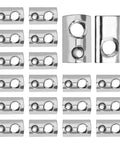 20 Pack Beefy Heavy Duty T Nut With Ball Spring For Aluminum Extrusion 5 16 18 Thread Zinc Plated Steel Roll In Silver T Nut