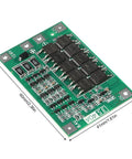 4 Pack 3S 40A Battery Management System for 18650 Li Ion Batteries, PCB with dimensions 60x41mm for safe charging