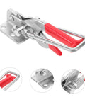 Heavy Duty T-Handle Draw Latch Kit For Car Hoods, Electrical Enclosures, Tool Boxes And More, close-up of metal and rubber latch