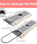 How to change the refill for Level Up Your Janitorial Setup With These Heavy Duty Cotton Mop Pad Refills For Universal Industrial Floor Dust Mops