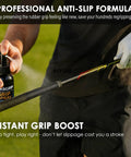 Anti Slip Grip Spray For Shoes And Sports Gear That Boosts Traction On Indoor Courts From Golf To Basketball And Volleyball, Restores Grip Tackiness And Improves Court And Sole Traction In A 120ml Bottle being sprayed on a golf club grip.