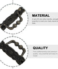 Close-up of Six Piece Antique Cabinet Handles Set Vintage Drawer Pulls in European Style Zinc Alloy Hardware with details on material