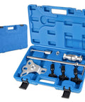 Rear Axle Bearing Puller Tool Kit With Slide Hammer Set for heavy duty axle seal removal in blue case