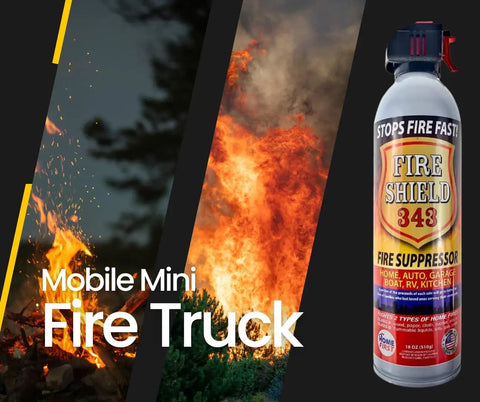 Fast Action Aerosol Fire Suppressant Spray 18 Oz Quick Knockdown For Grease Electrical And Wood Flames Keep Your Home Car Or Rv Locked And Loaded In A Pinch Compact Emergency Firefighter For Garage Kitchen And Boat