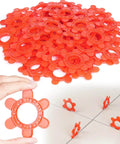Hexagon Tile Spacers Set 100 Pcs 1 To 5 Mm Six Sizes In One Large 6.7 Cm Reusable Plastic Tile Leveling Shims Color Coded Gap Clips