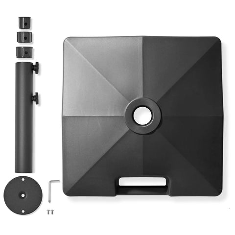 Beefed Up Heavy Duty Umbrella Base 100 lb Stable Support ✓