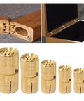 Retro Brass Hidden Barrel Hinge For Cabinets And Jewelry Boxes Concealed 180 Degree Silent Cabinet Hardware Invisible Hidden Hinge 16mm Compact