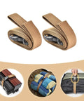 Heavy Duty Luggage Straps Set 2 Pack With Quick Release Buckles, Adjustable Cargo Straps For Travel, Anti Wear Durable Khaki Belts