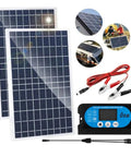 80W Solar Panel Kit With 60A Charge Controller Dual Chip Design Two 40W Monocrystalline Panels For RV Boat Or Home Off Grid