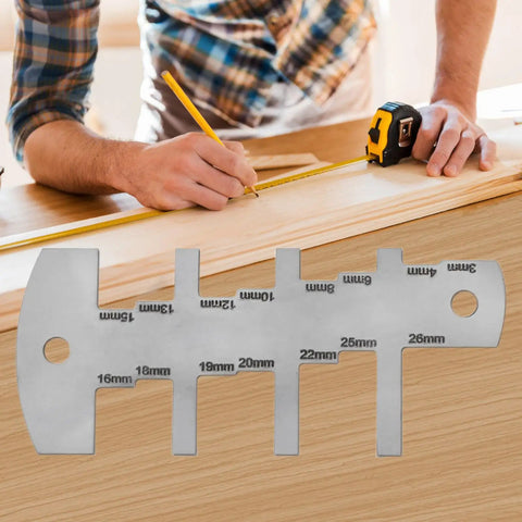 Pro Grade Stainless Steel Height Gauge For Woodworking And Router Depth Measurement From 3 To 26 mm in woodworking use