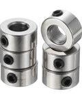Six Pack 5mm Shaft Lock Collar Set With T5 Lead Screw Lock Ring Stainless Steel 304 With Set Screws 10mm Outside Diameter 5mm Thick For 5mm Lead Screws And Rod Shafts