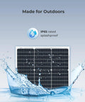 50 Watt Monocrystalline Solar Panel Delivers 22 Percent High Efficiency Straight To Your Setup with IP65 splashproof rating.
