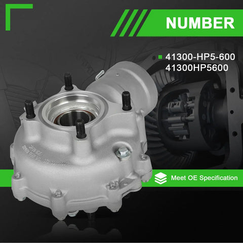 Heavy Duty Rear Final Gear Differential Assembly Fits Honda Rancher 420 Atv 2007 To 2013 Factory Spec Replacement 41300Hp560 close-up view with bolts and housing.