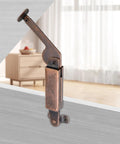 Side view of Spring Lid Support Hinge Set Left And Right With Screws No Fuss Install for cabinet in iron, 170x22x17mm