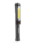 Big Larry 2 Work Light With 500 Lumens Magnetic LED Flashlight And Portable COB Task Lamp standing vertically
