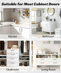 Brushed Stainless Steel Cabinet Pulls 5 Inch Hole Center, Modern U Shaped Drawer Handles in various room settings