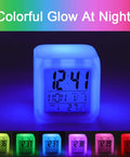 Vintage Tractor Photo Farm Alarm Clock With LED Display glowing in 7 colors for bedroom digital clock night light